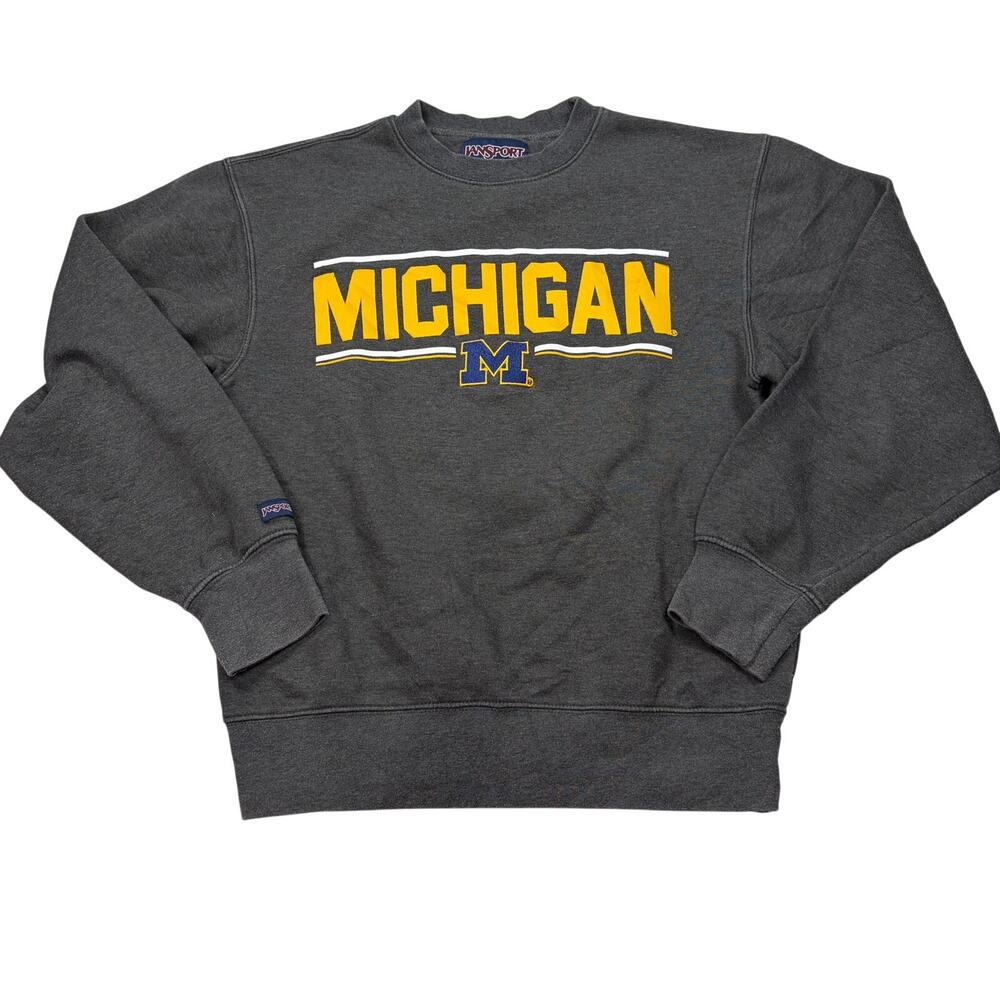 VTG JanSport gray University of Michigan sweatshirt. Size XS. Wolverines college